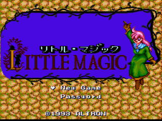 Little Magic title screen for Super Famicom